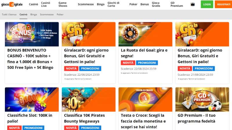 Gioco Digitale Bonus